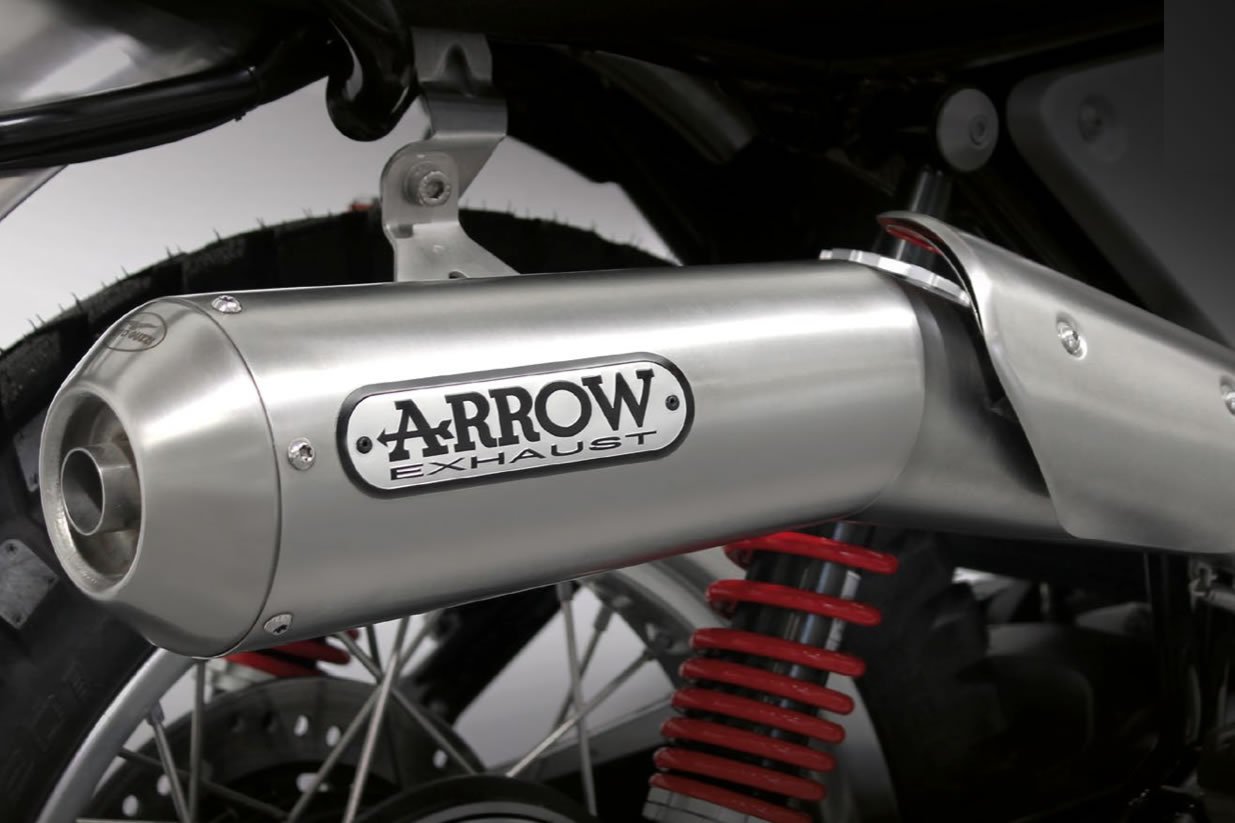 Arrow High Exhaust - Moto Guzzi V7 III Stone | Midland Scooter Centre